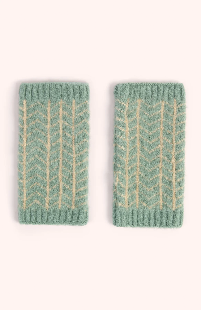 Niamh Wrist Warmers - Ice