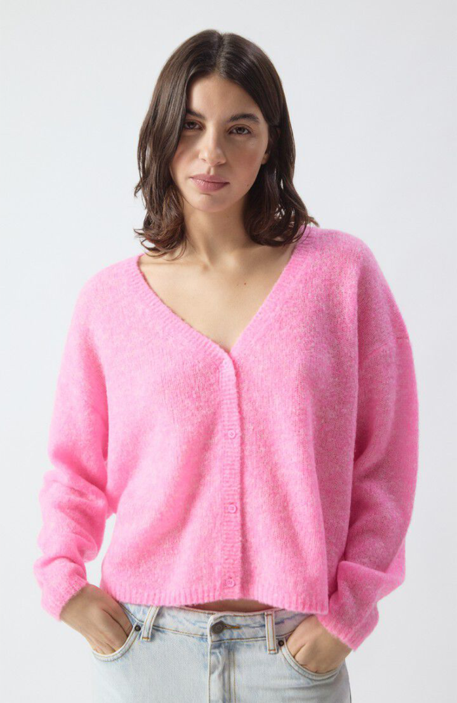 Nuggy Cardigan - Fluo Petunia Melange