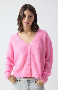 Nuggy Cardigan - Fluo Petunia Melange