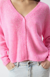 Nuggy Cardigan - Fluo Petunia Melange