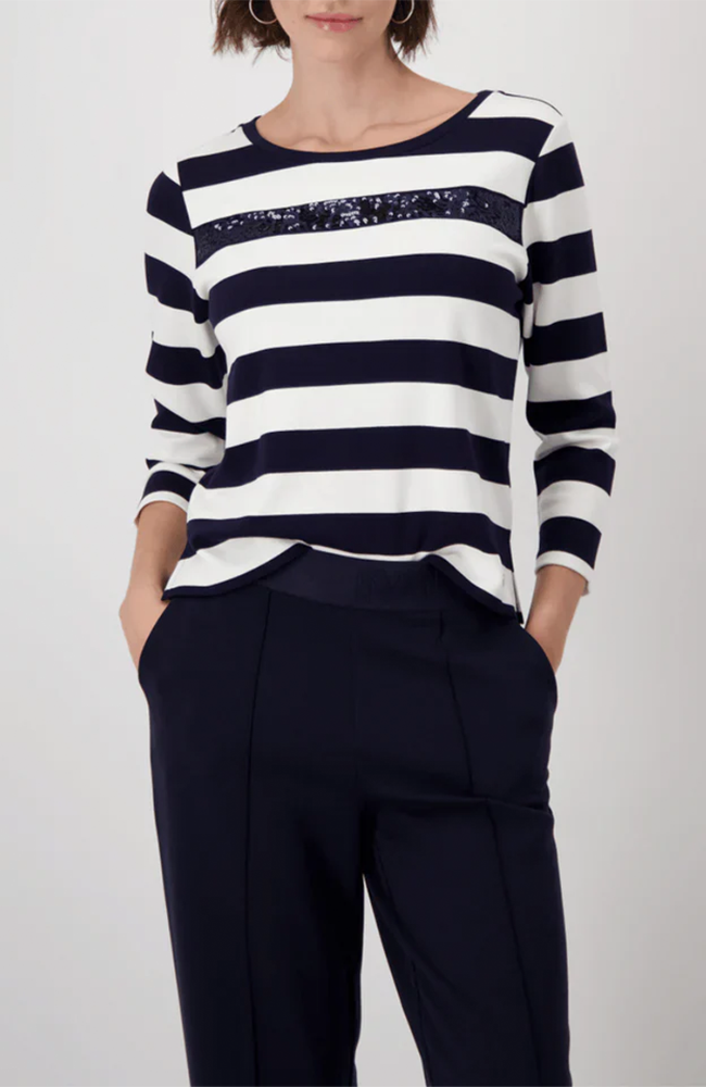 Basic Shirt Striped Jewelry - Deep Ocean