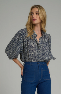 Newport Top - Hampstead Floral Navy/Ivory