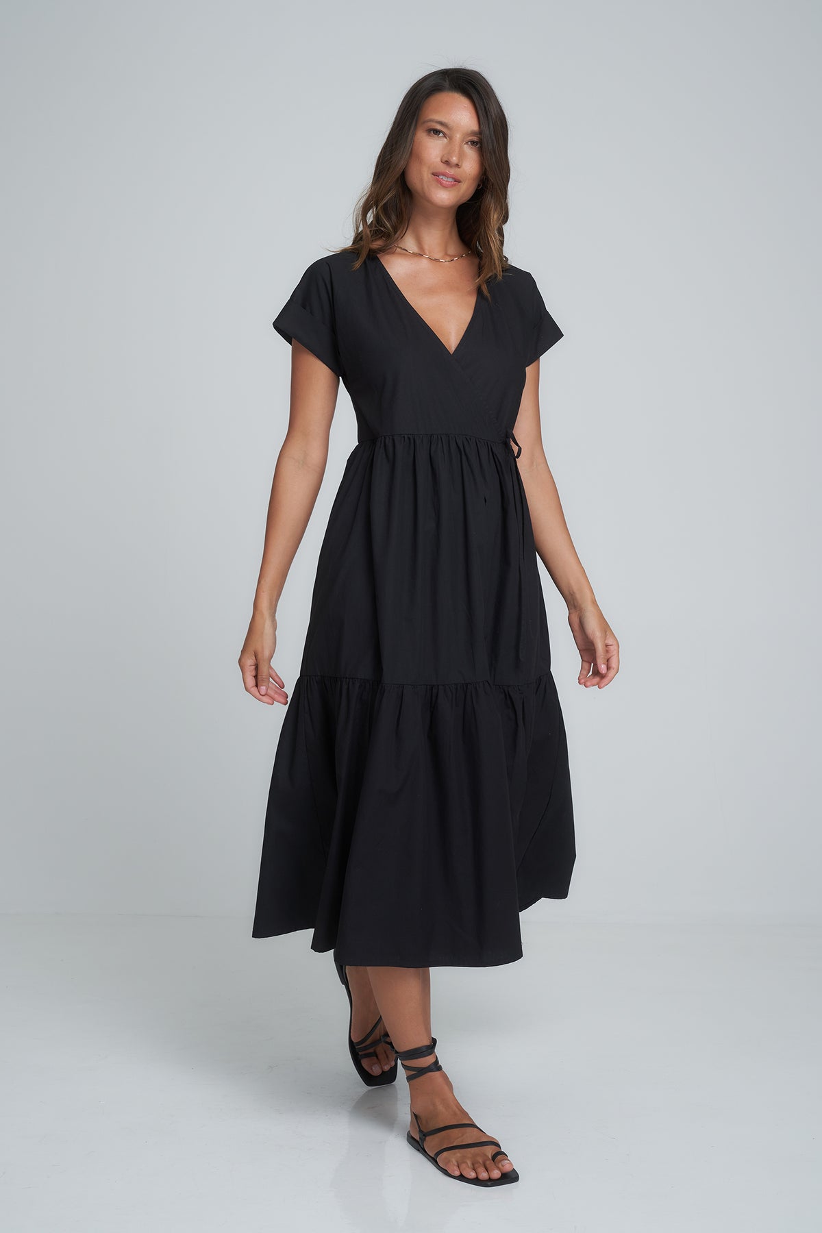 Nila Wrap Dress - Black