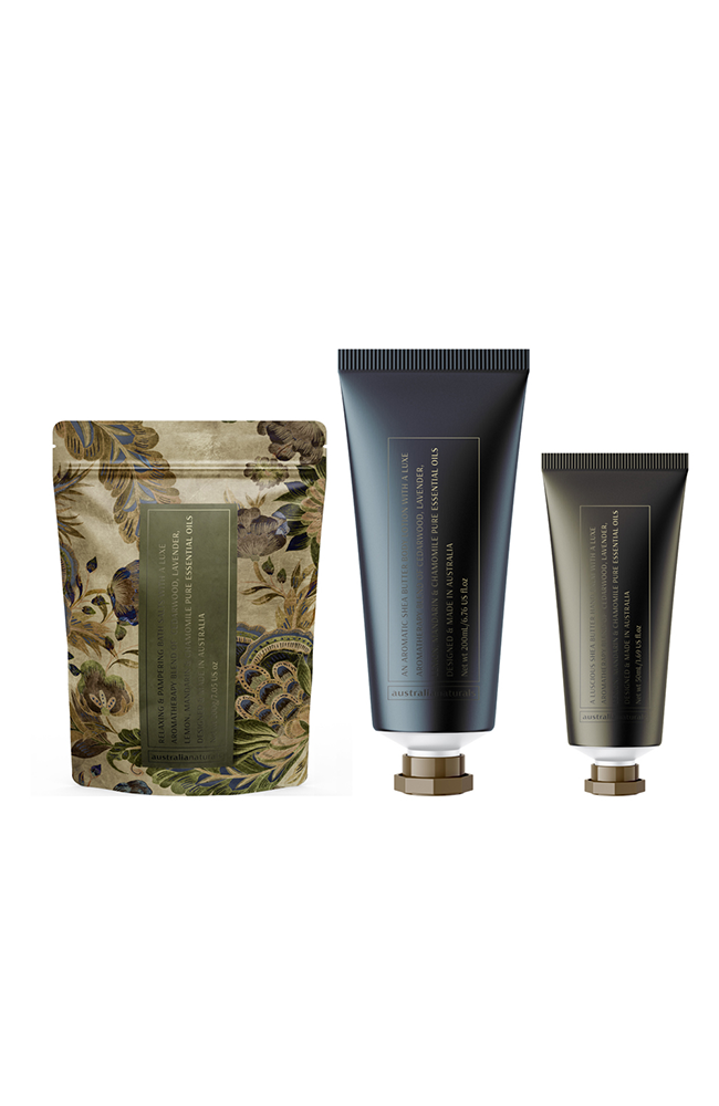 Australian Gardens Cedarwood, Lavender, Lemon, Mandarin & Chamomile Body Care Trio