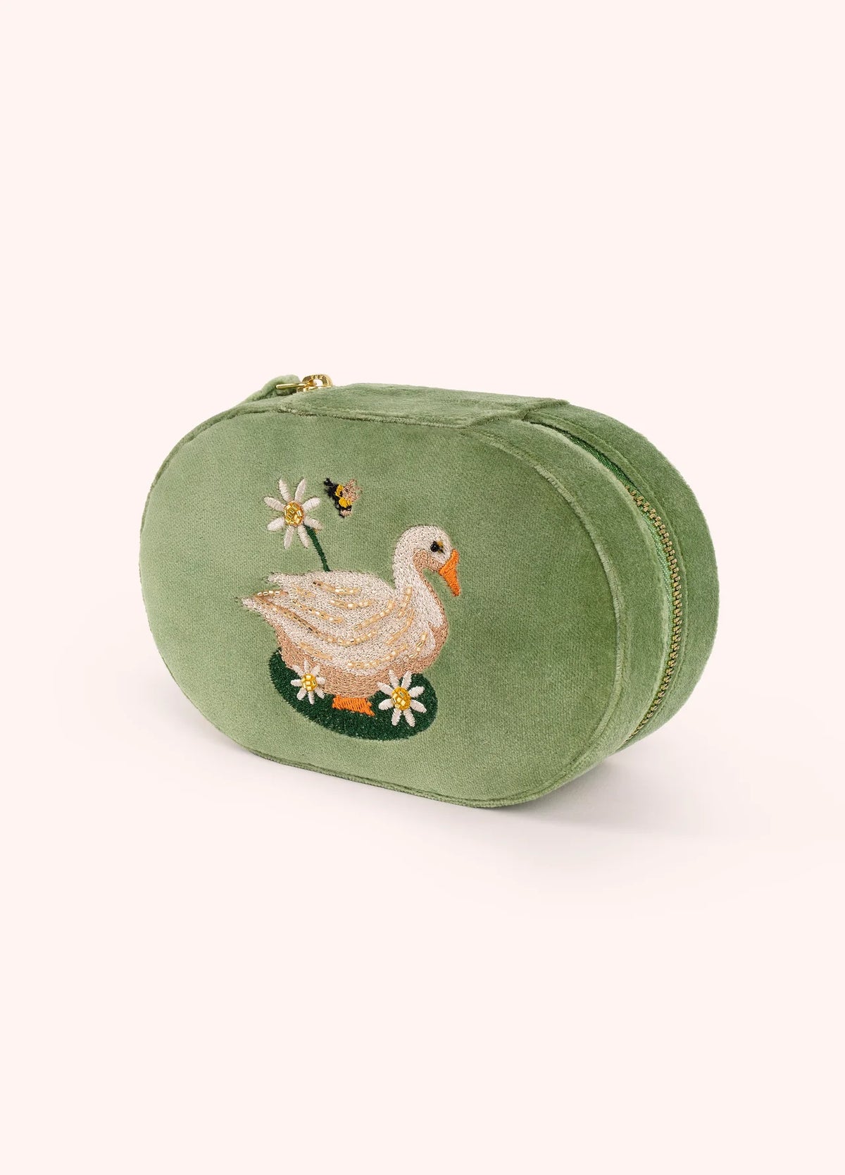 Oval Jewellery Box - Garden Goose