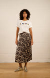 Lilian Pleat Skirt - Geo Lines
