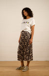 Lilian Pleat Skirt - Geo Lines