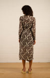 Selena Wrap Dress - Geo Lines