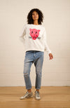 Amara Slouch Sweat - Vintage White Others Leopard