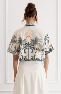 Oasis Remi Cropped Shirt - Multi