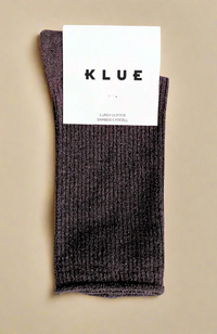Glitter Lurex Socks - Chocolate Dark Brown