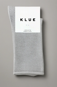 Glitter Lurex Socks - Light Grey/Silver