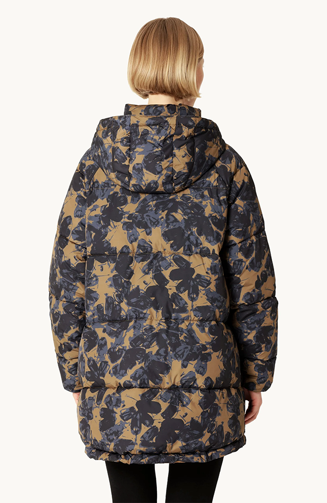 Oversized Padded Coat - Beige Butterfly