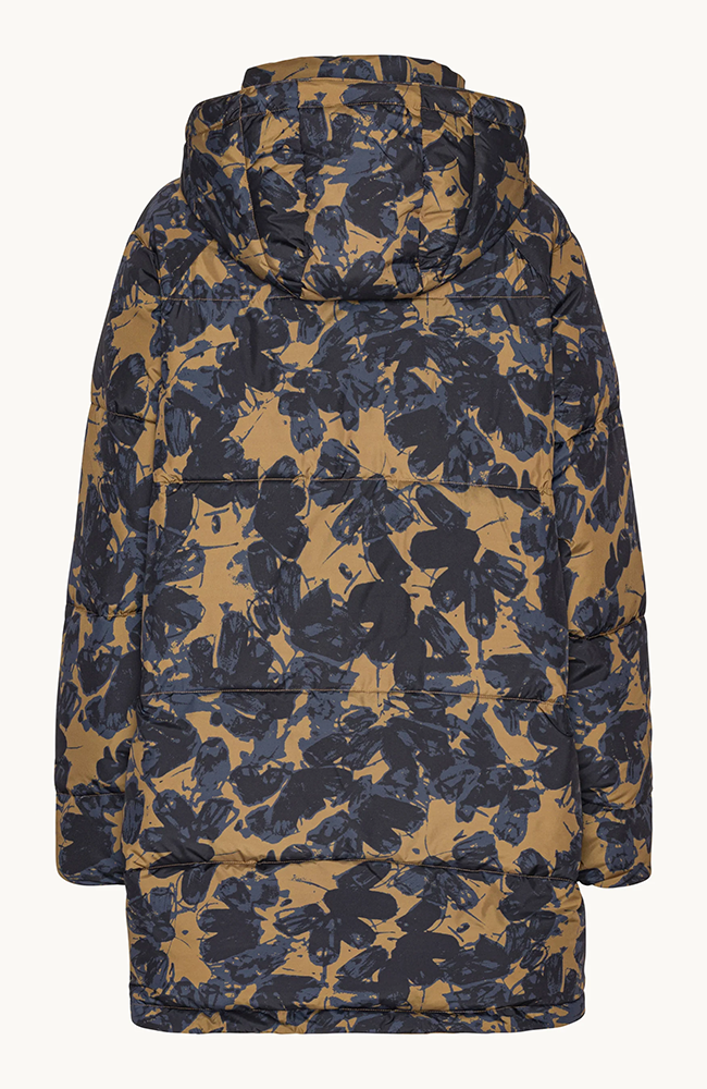 Oversized Padded Coat - Beige Butterfly