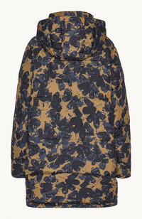 Oversized Padded Coat - Beige Butterfly