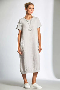 Raised Pocket Dress - Sand