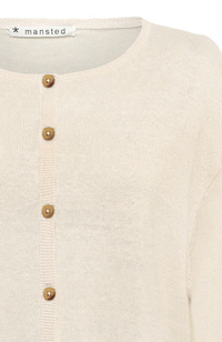 Piemonte Long Cardigan - Light Oat