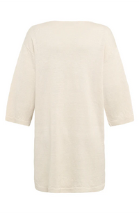 Piemonte Long Cardigan - Light Oat