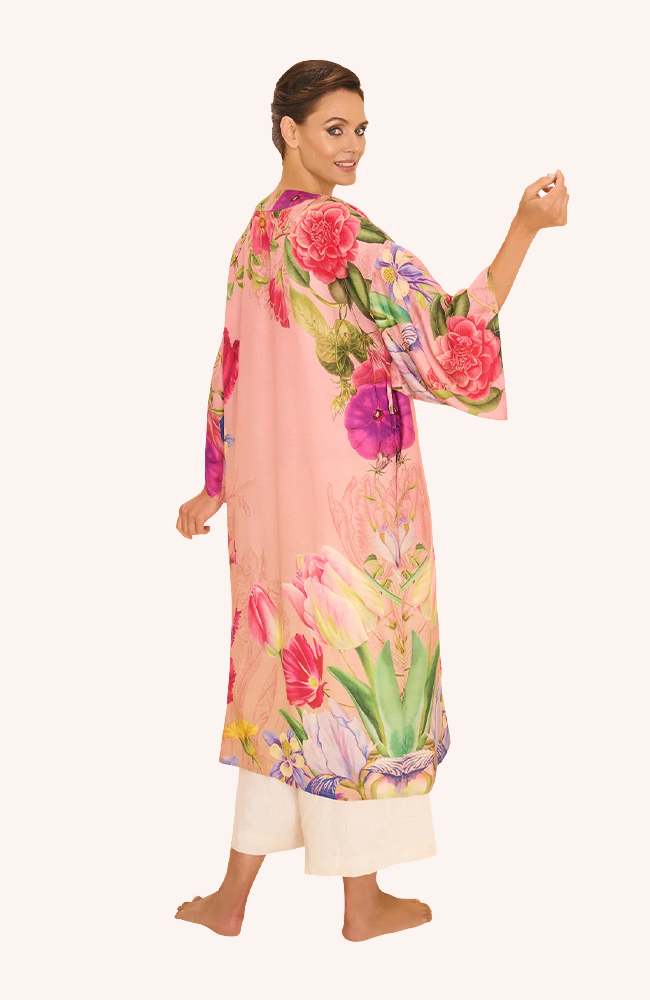 Kimono Gown Floral Study - Petal