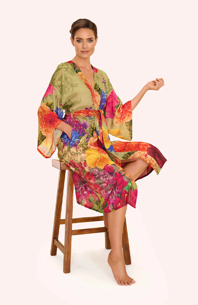 Kimono Gown - Bountiful Blooms