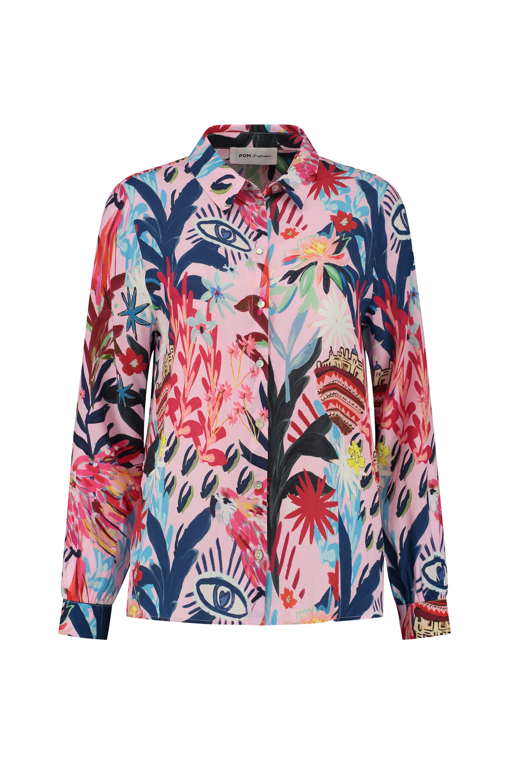 Mila Botanical Blouse - Pink