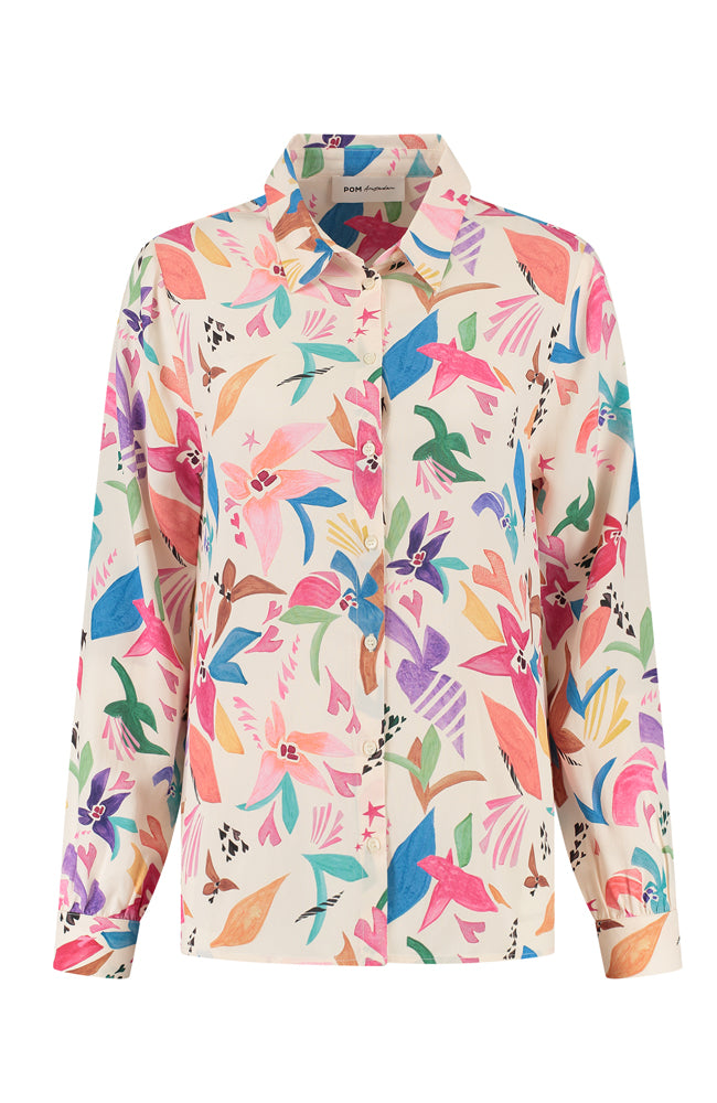 Mila Origami Fest Blouse - Ecru