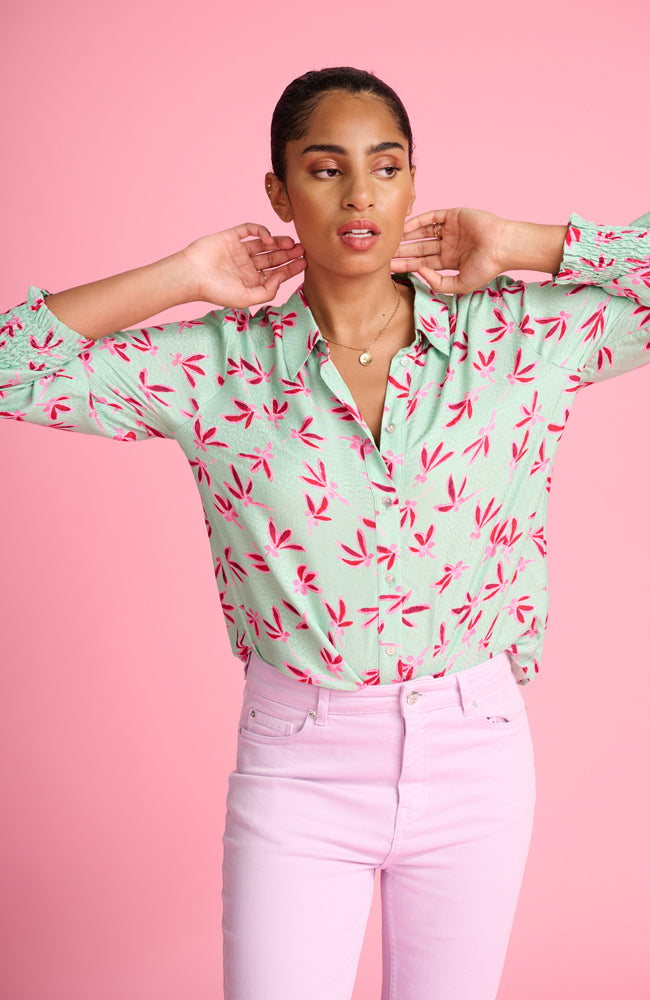 Milly Fly Away Blouse - Green