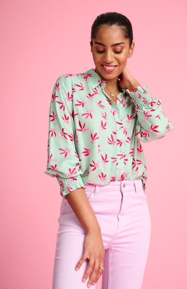 Milly Fly Away Blouse - Green