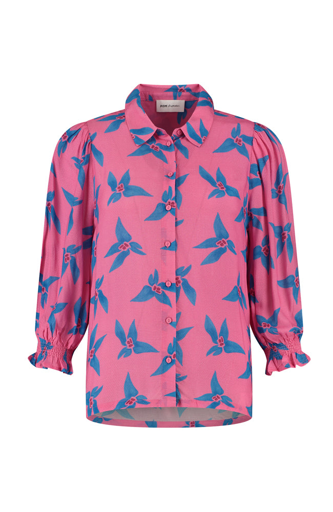 Origami Flower Blouse - Pink