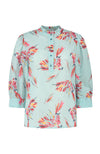 Mia Parrots Blouse - Blue