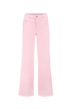Wide Leg Lilac Pink Jeans - Pink