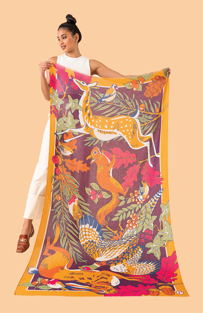 Print Scarf - Winter Wonderland