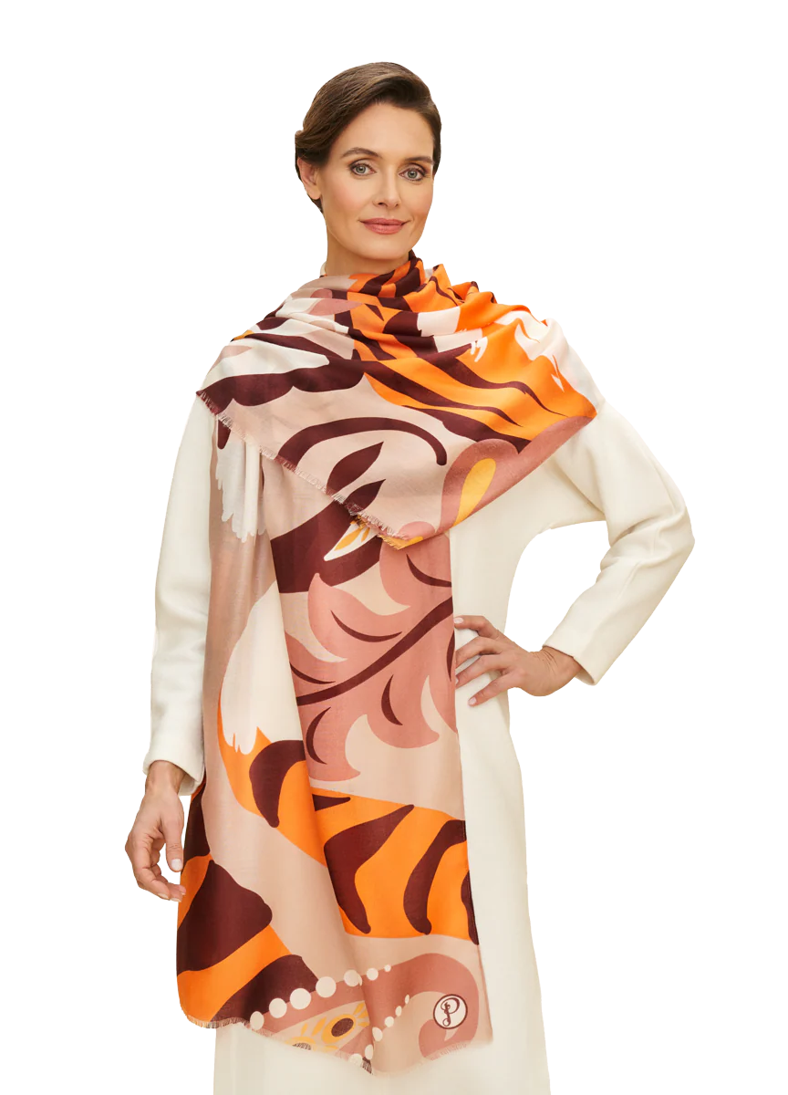 Print Scarf - Thrill of the Tiger