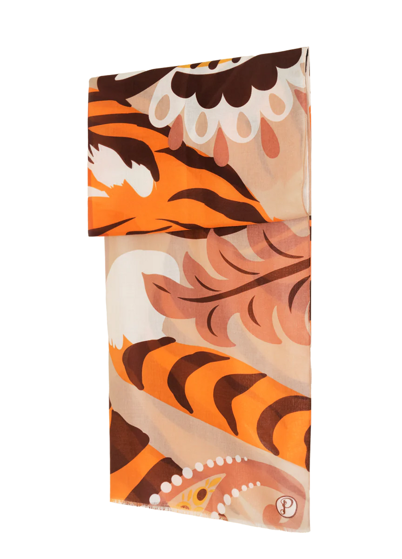 Print Scarf - Thrill of the Tiger