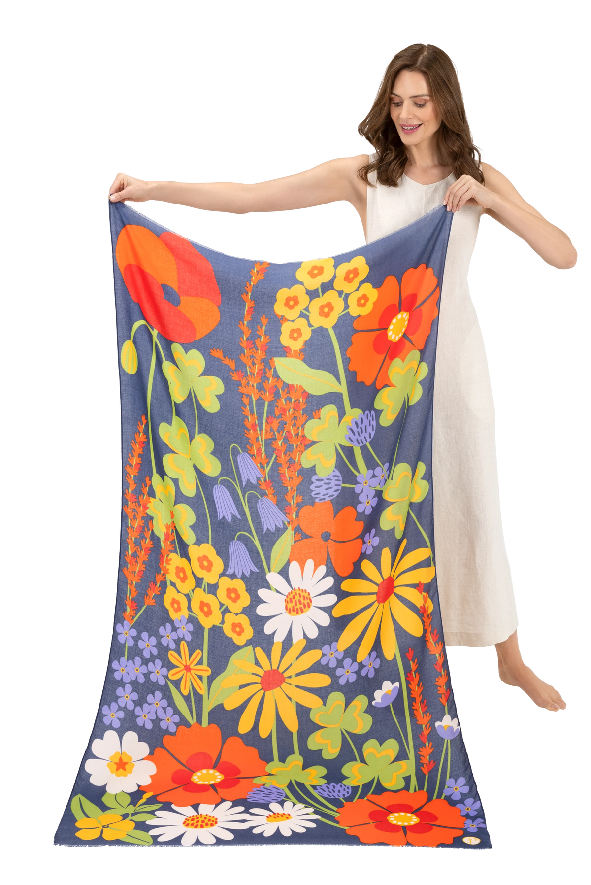 Print Scarf - Nordic Meadow