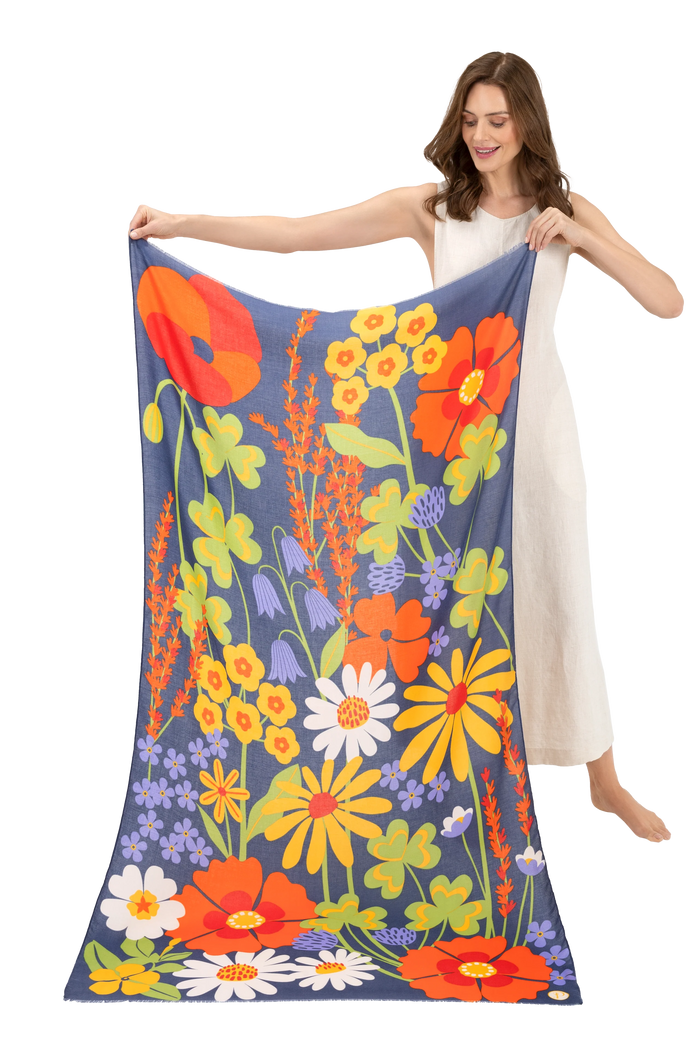 Print Scarf - Nordic Meadow