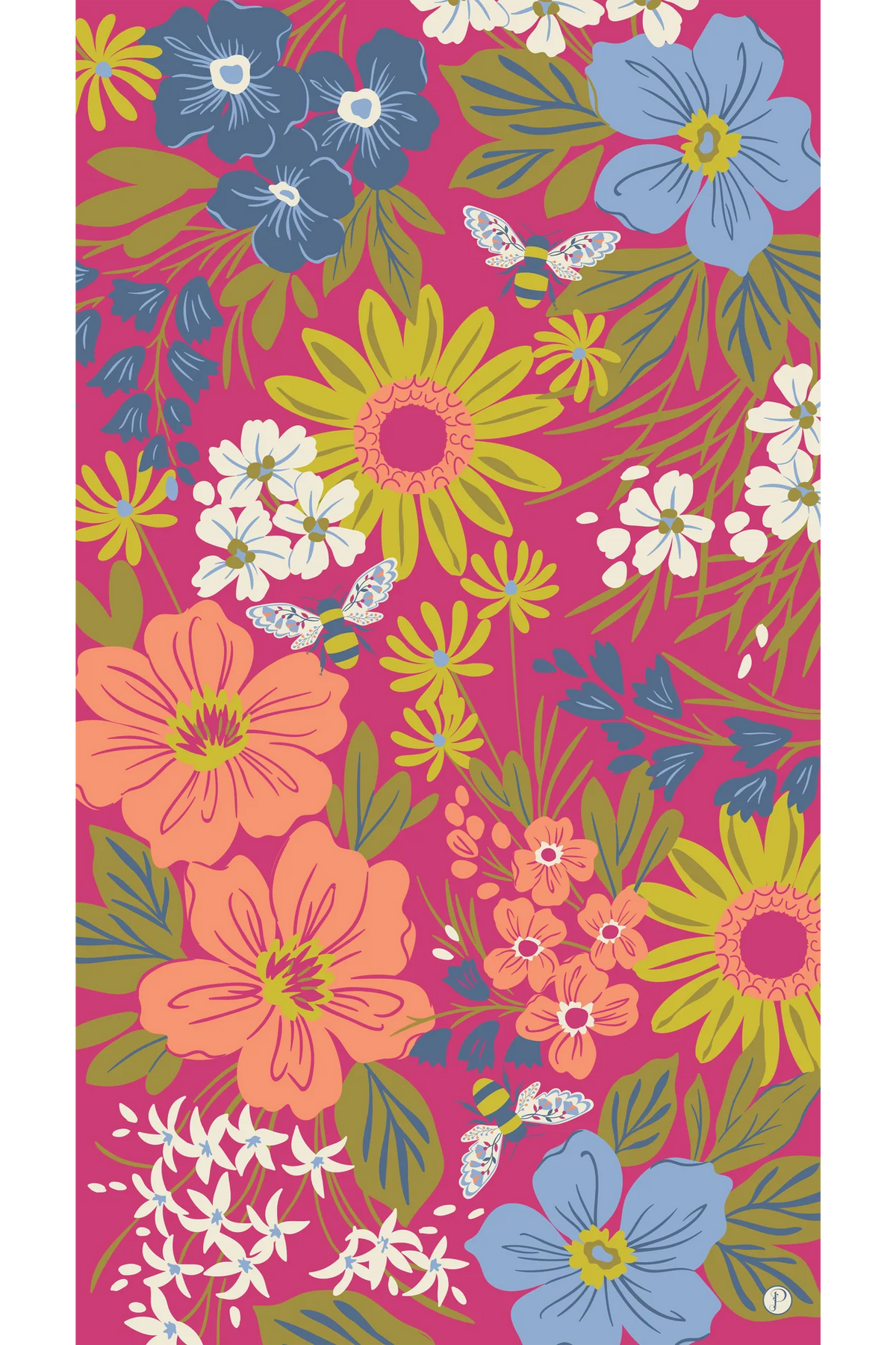 Print Scarf - Hedgegrow Honey Bees