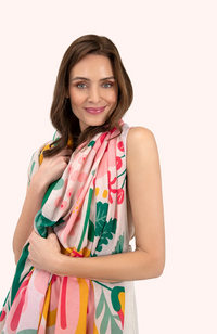 Print Scarf - Pop Flower Posie