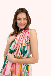 Print Scarf - Pop Flower Posie