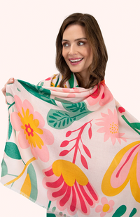 Print Scarf - Pop Flower Posie