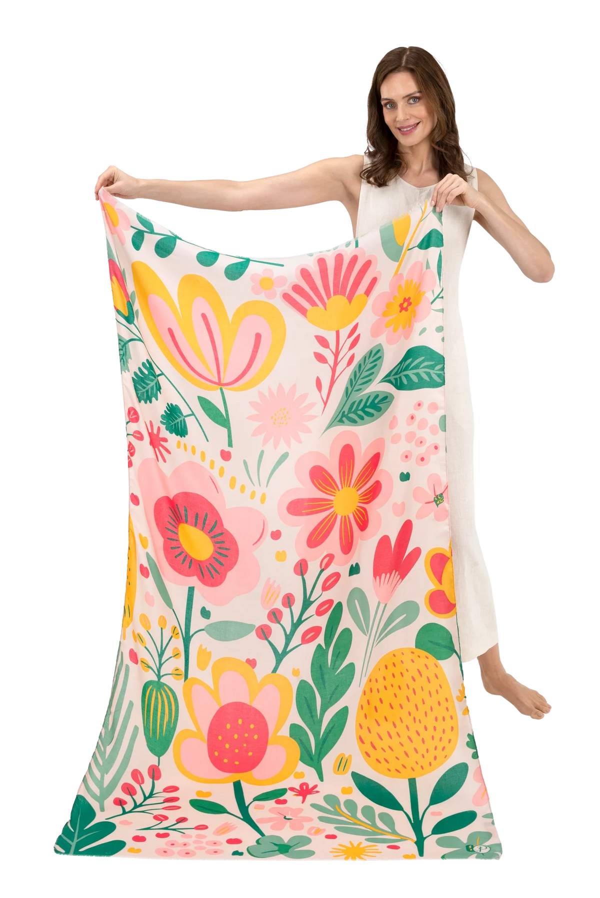 Print Scarf - Pop Flower Posie