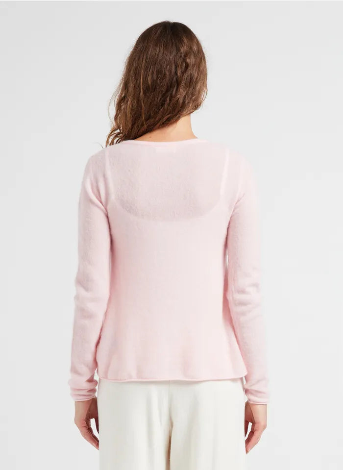 Pullover V Neck - Rosy Pink