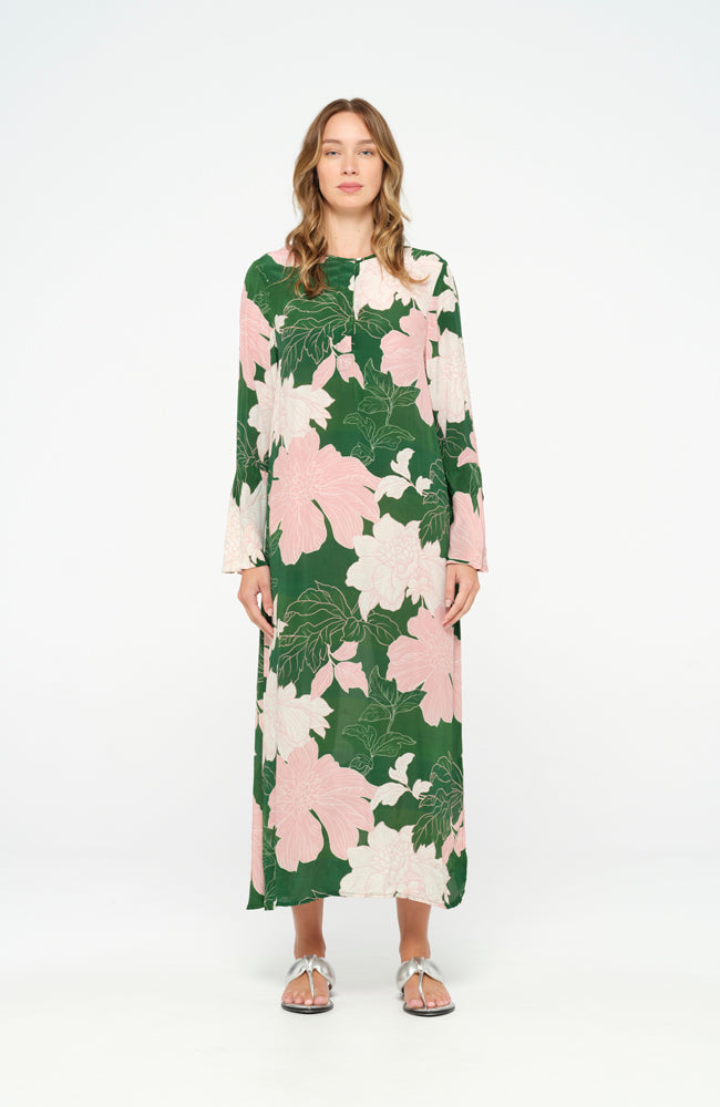 Long Genie Dress - Playa Emerald | Viscose - Emerald