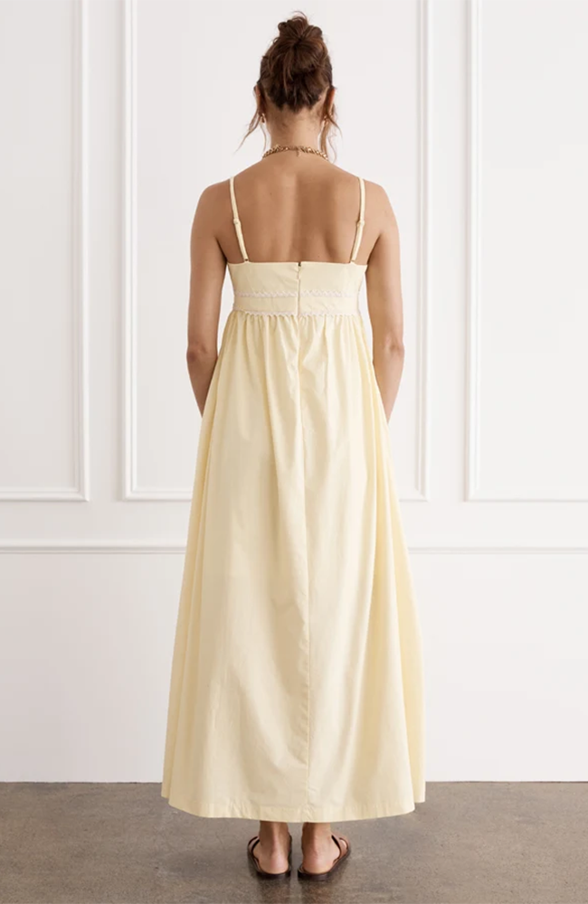 Limone Polly Maxi Dress - Yellow