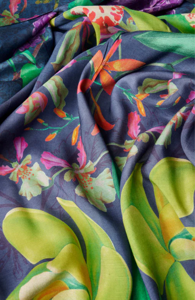 Kimono Jacket - Exotic Evening Ink