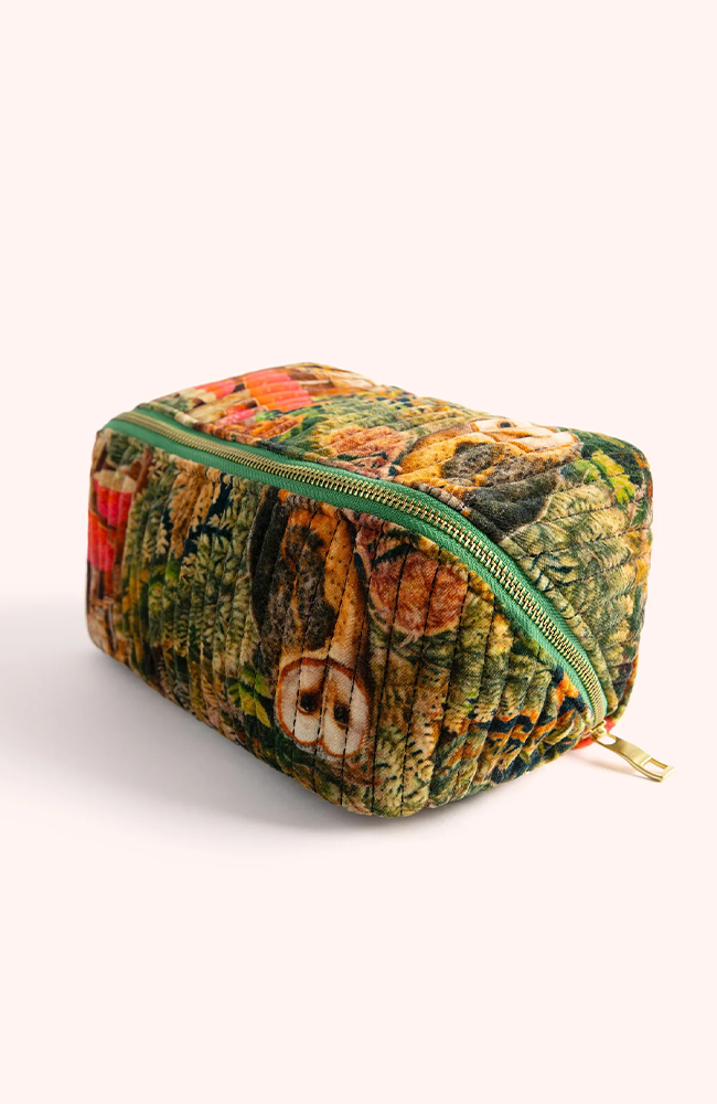 Quilted Make Up Bag - Wild Woodland Owl