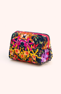 Quilted Vanity Bag - Botanical Kaleidoscope