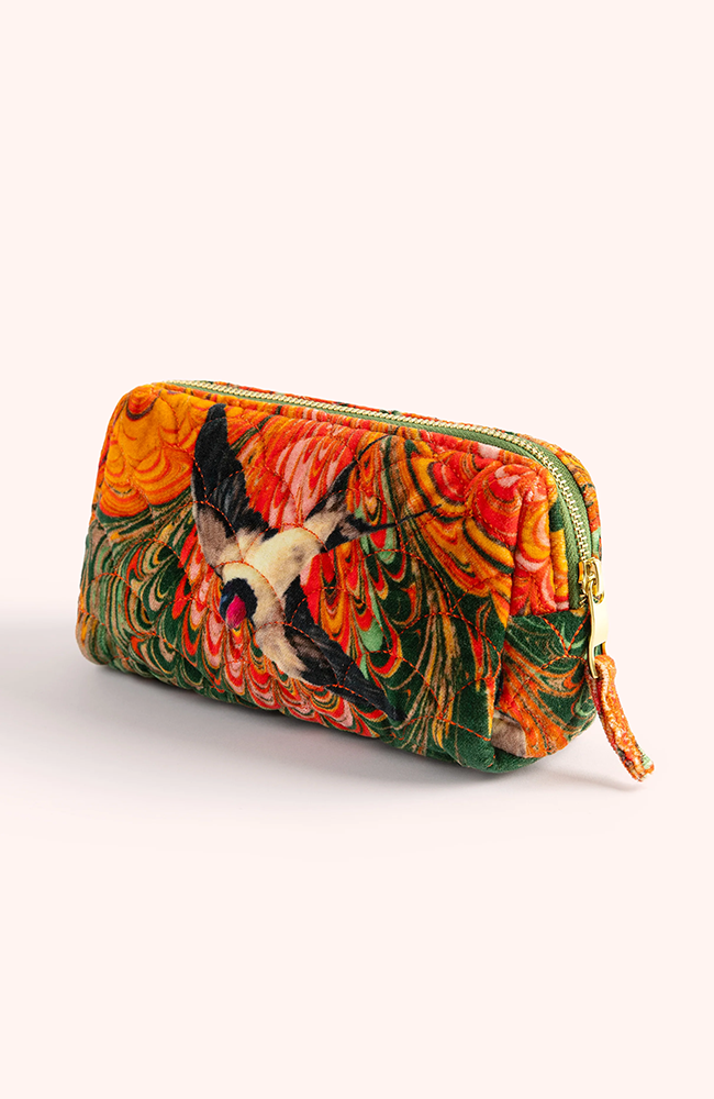 Quilted Vanity Bag - Marbled Swallow