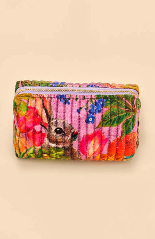 Quilted Vanity Bag - Whimsical Woodland