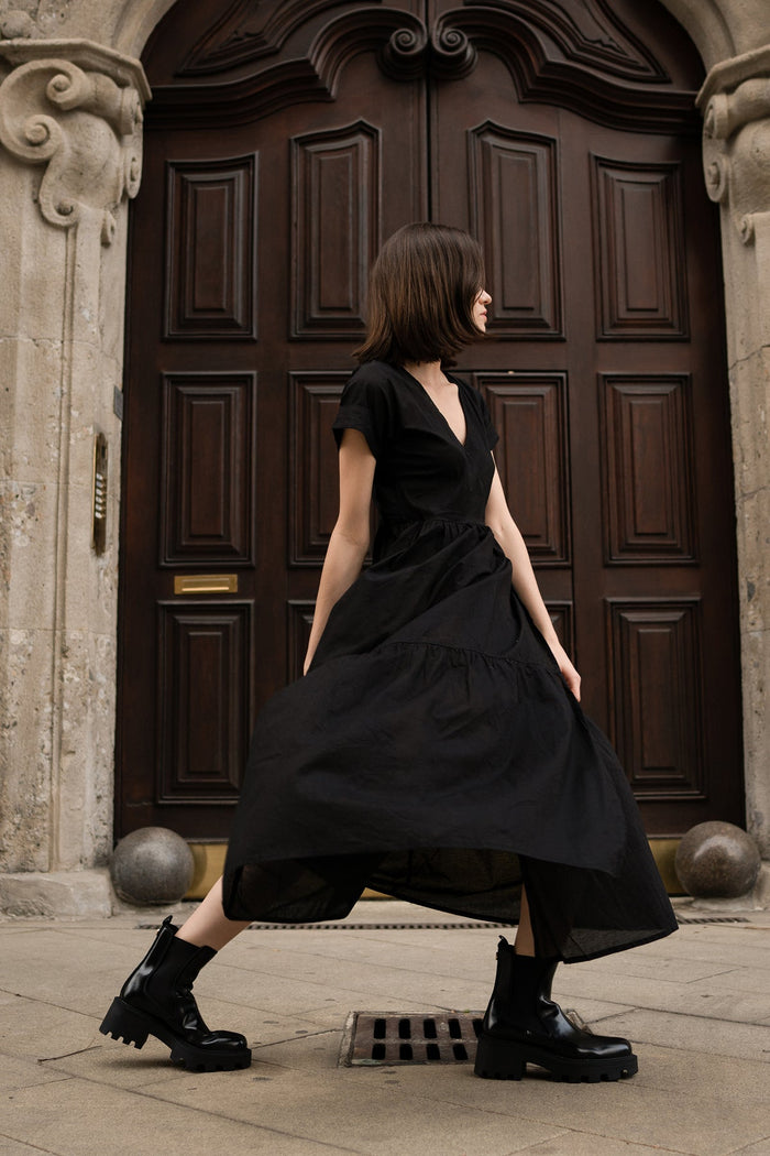 Nila Wrap Dress - Black
